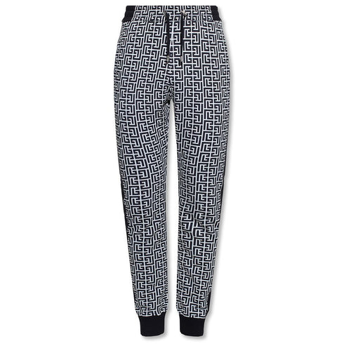 Balmain Black Cotton Jeans & Pant